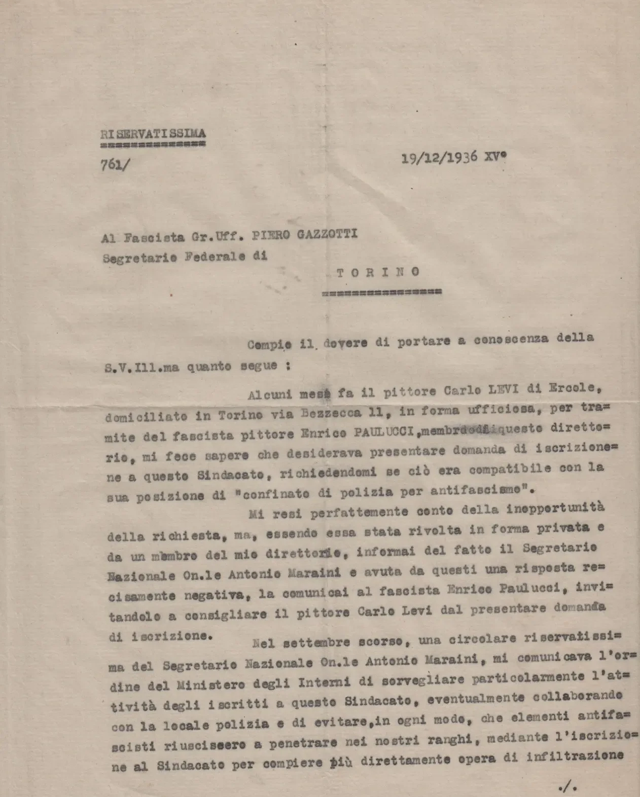Lettera Rubino