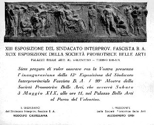Esposizione Sindacato Interprovinciale Fascista Belle Arti