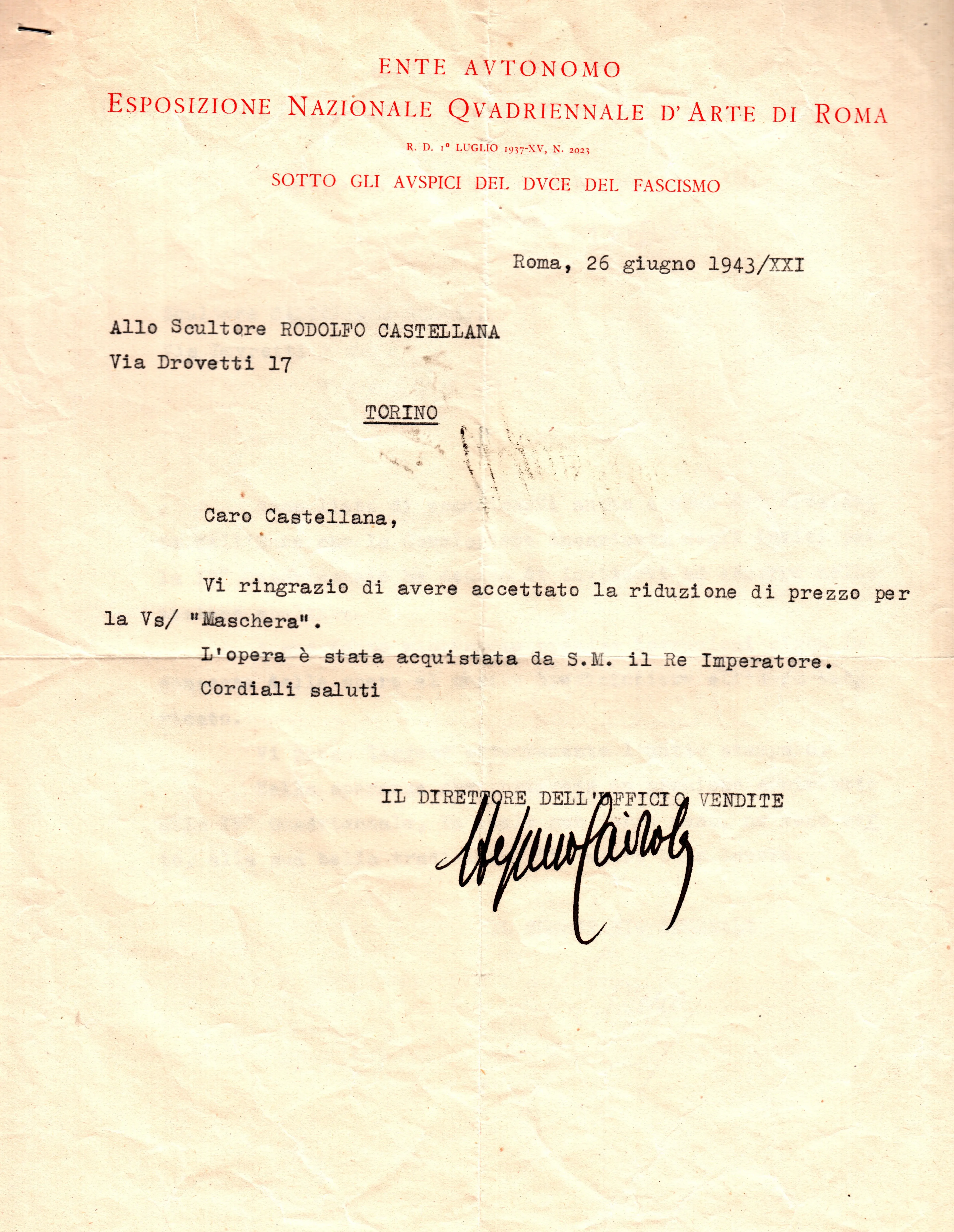 Acquisto Maschera